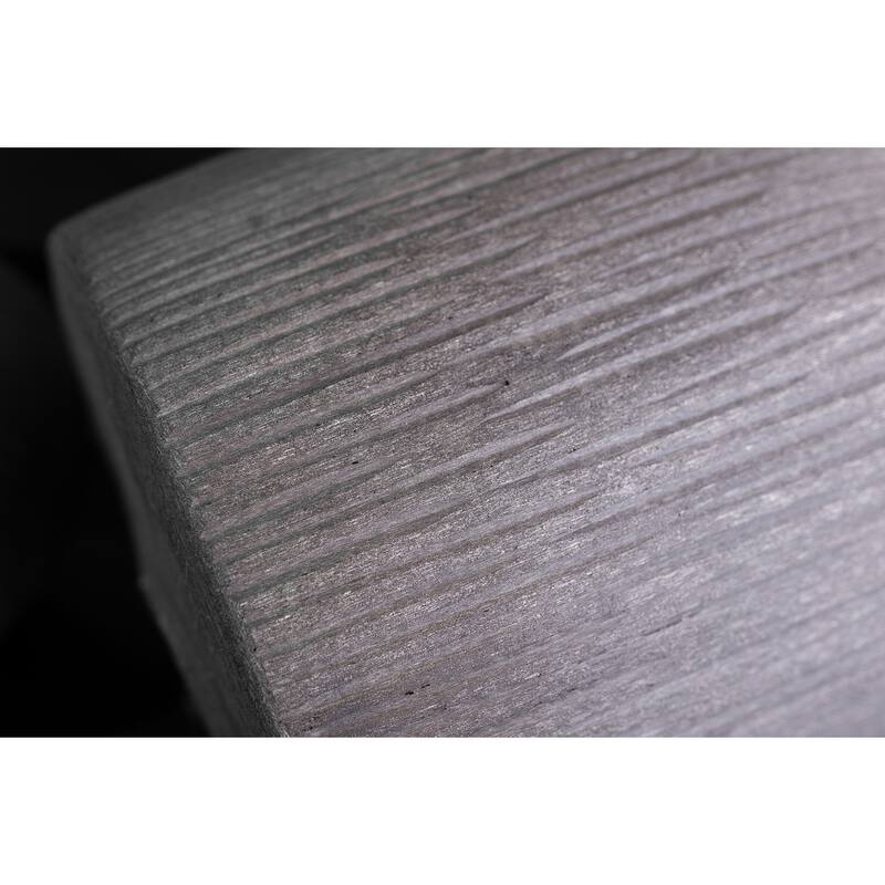 Tabla Vase Vertical Killi Hand Cut Stone Finish Lg Smoke Dia 12" -ST - SMOKE - SMOKE