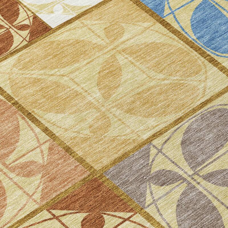 Machine Washable Indoor/ Outdoor Patch Lupton Chantille Rug