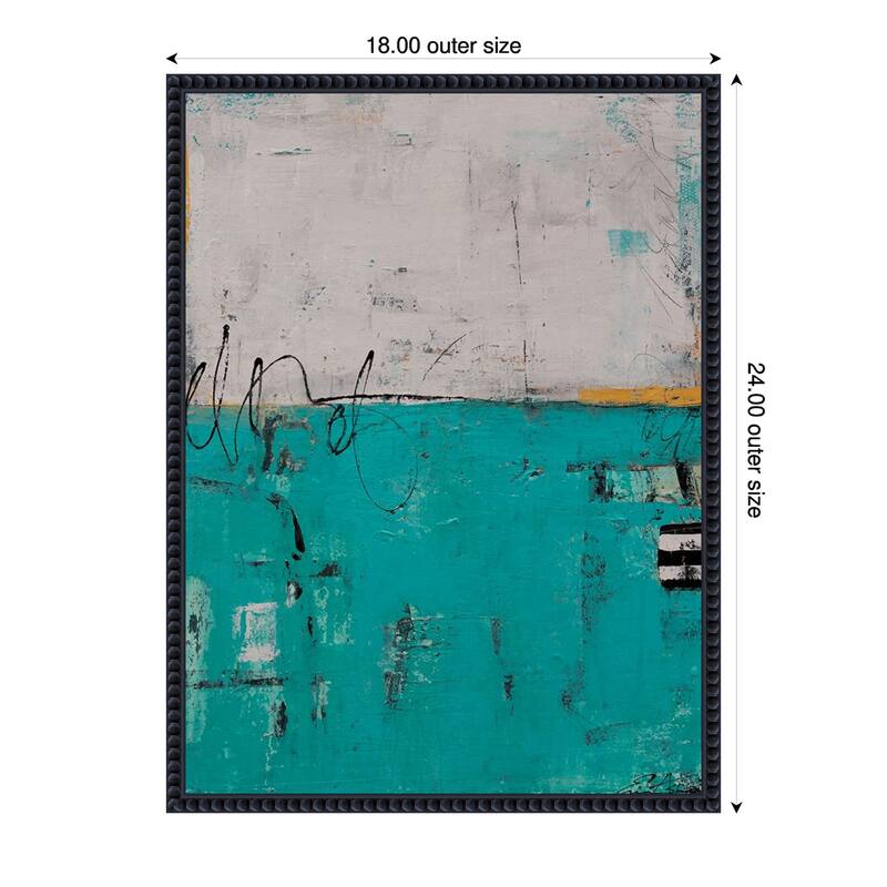 Urban Harmony by Erin Ashley Framed Canvas Wall Art Print - 18 x 24 in