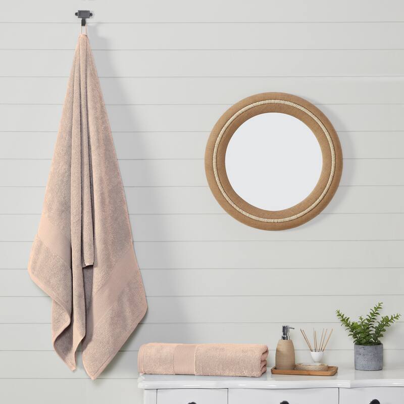 Fabstyles Luxury Large Bath Sheet 35 by 70 Inches Set of 2