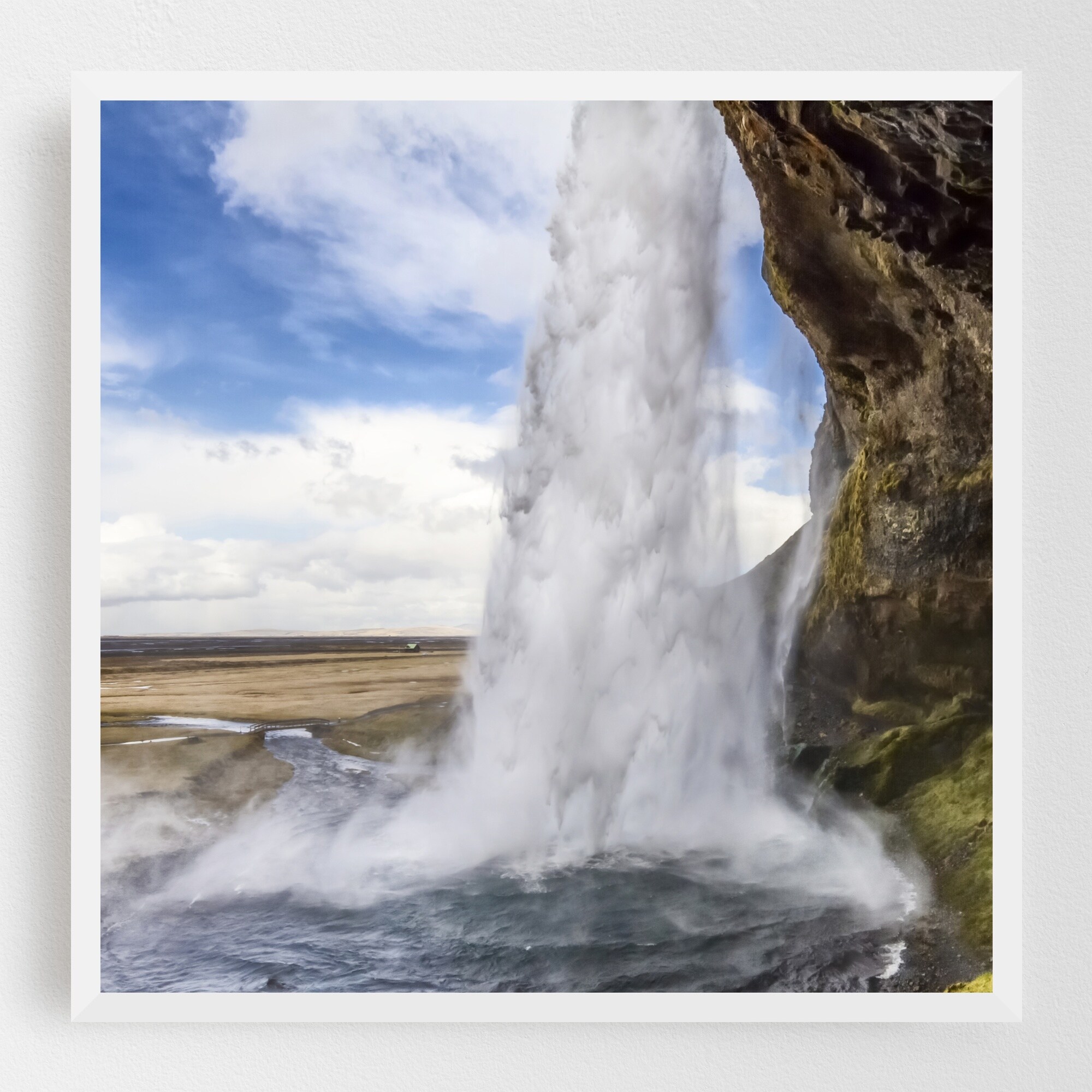 Shop Seljalandsfoss Iceland Landscape Nature Framed Wall Art Print Overstock 31901324