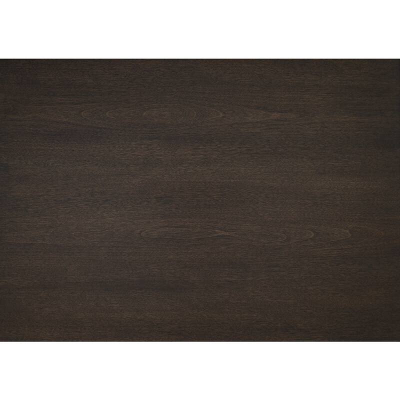 Azy Side End Table, 24 Inch Round Top, Gold Capped Legs, Dark Brown