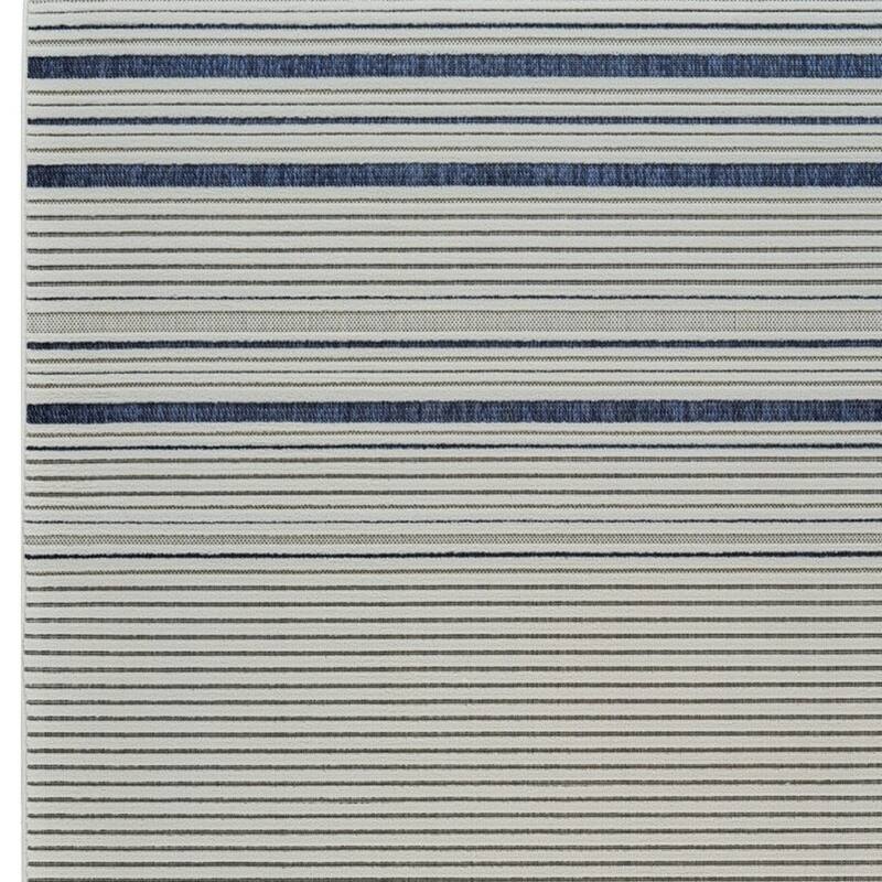 Max Stripe Weather Resistant Current & Stylish Outdoor Rug