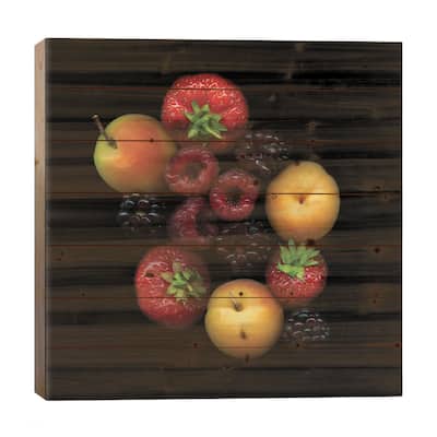 Tutti Frutti Print On Wood by Magda Indigo - Multi-Color