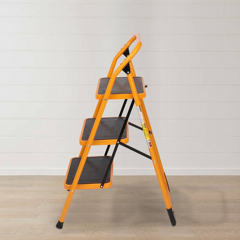 3 Step Ladder Folding Step Stool, 330 lb. Capacity