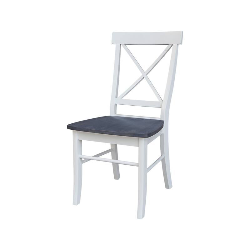 Set of Two X-Back Dining Chairs