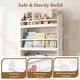 preview thumbnail 19 of 18, Costway Kids Bookshelf, 4-Tier Wall Mounted Book Shelf for Toys,