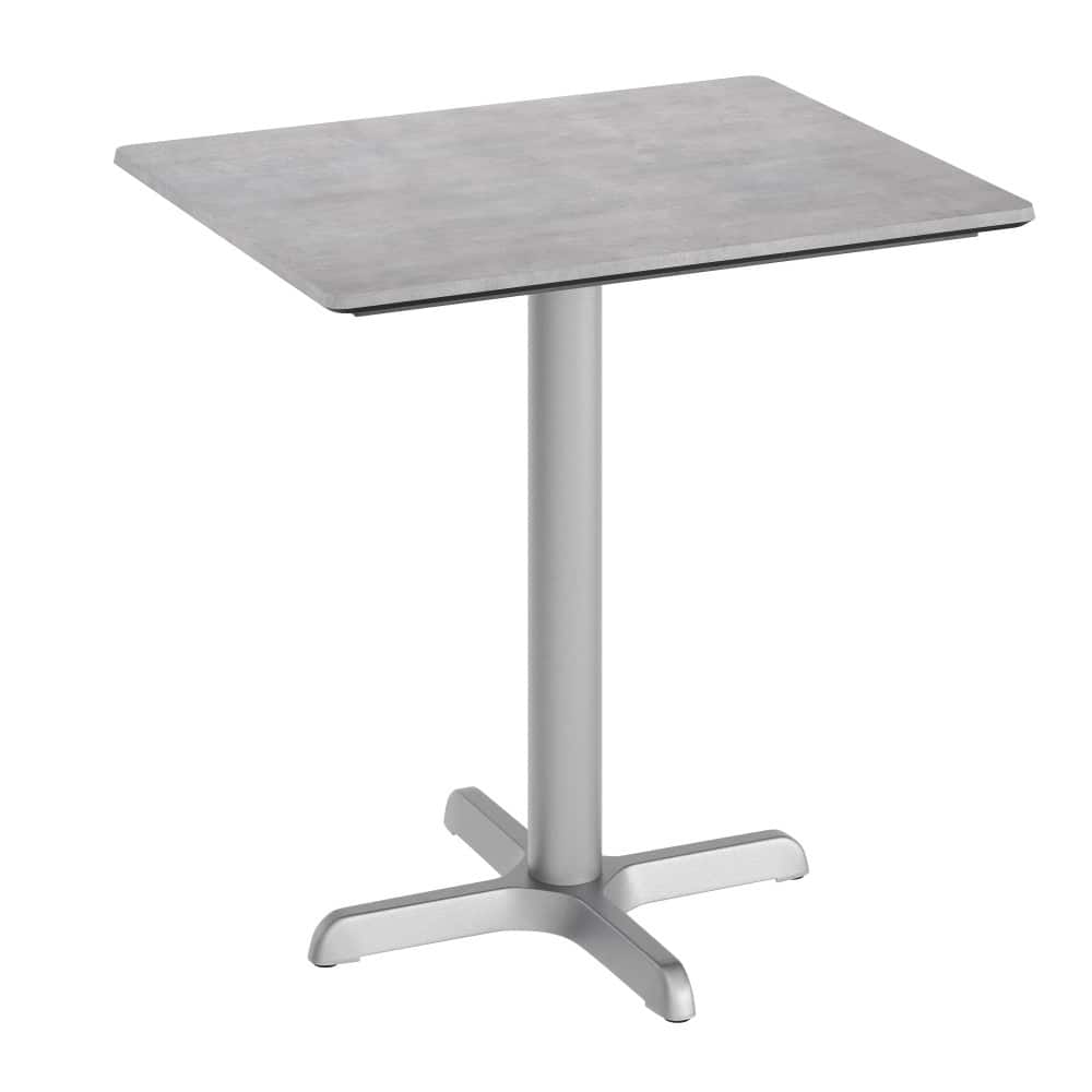 Commercial All-Weather HPL Tabletop with Crisscross Base - 29.75"W x 23.75"D x 31.25"H