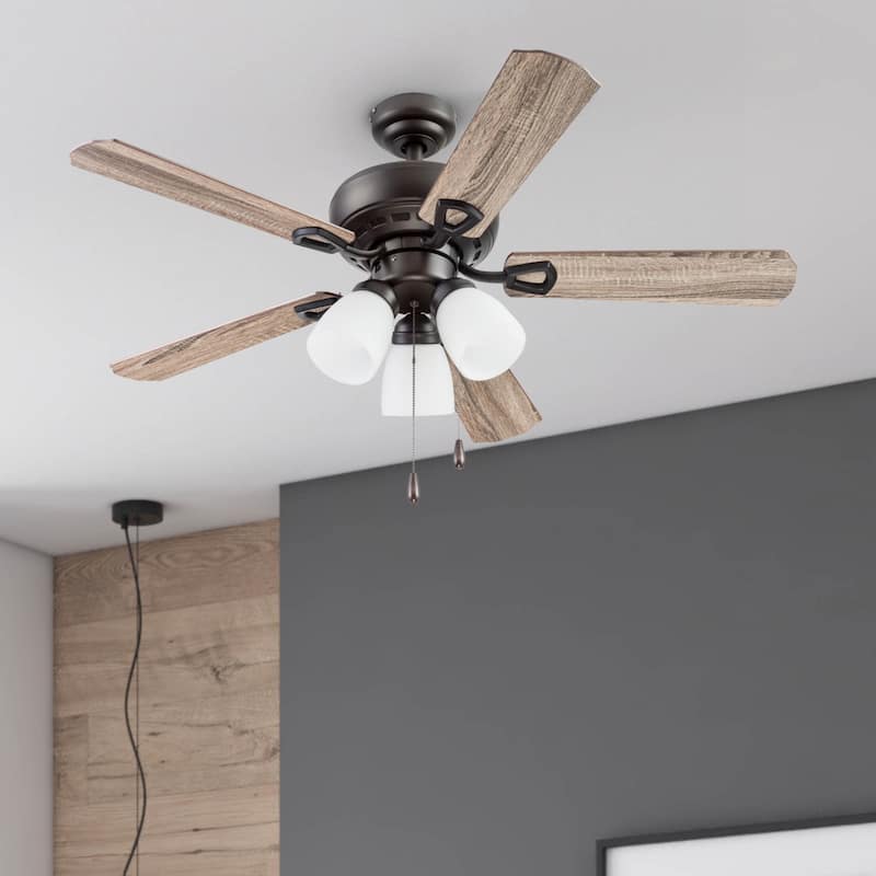 44" Prominence Home Miller Park Indoor Ceiling Fan, Espresso Bronze - 44