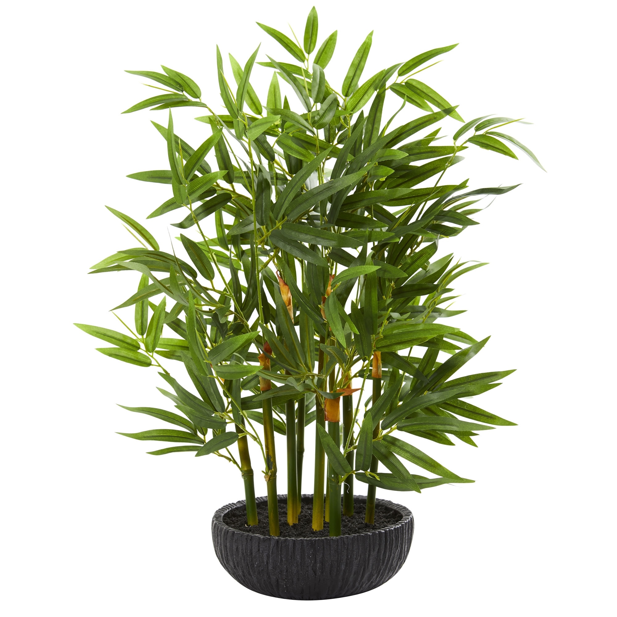 20" Artificial Bamboo Plant with Black Pot