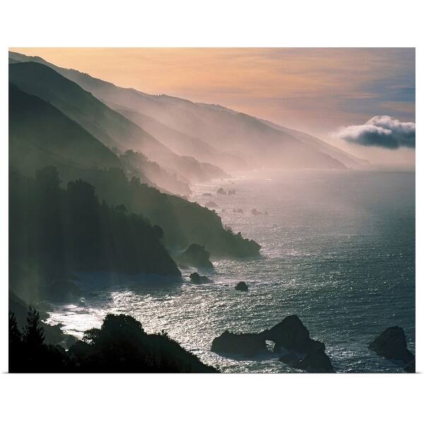 Shop Big Sur Coastline Ca Poster Print Overstock 16858692