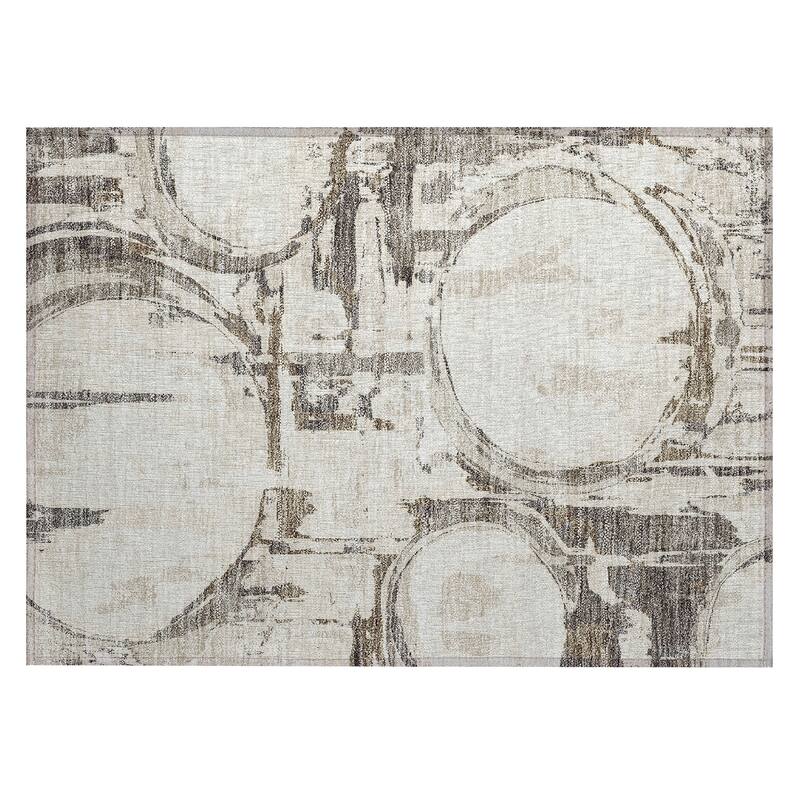 Machine Washable Indoor/ Outdoor Chantille Contemporary Rug