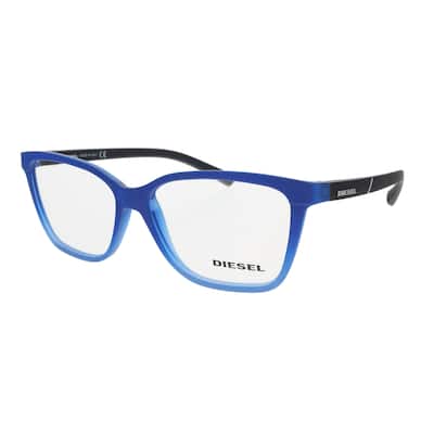 Diesel Blue Modified Rectangle Optical Frames for womens