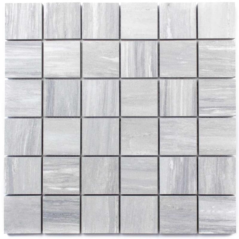Penthouse 2x2 Matte Porcelain Grid Mosaic Tile - Floor, Wall, Backsplash - 4 x 4 Sample - Pearl Attraction