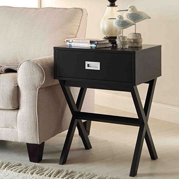 Shop Modern 1-Drawer Bedside Table Nightstand End Table in ...