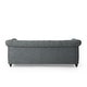 preview thumbnail 44 of 58, Castalia Nailhead Trim Chesterfield Sofa by Christopher Knight Home - 78.75" L x 33.50" W x 28.00" H