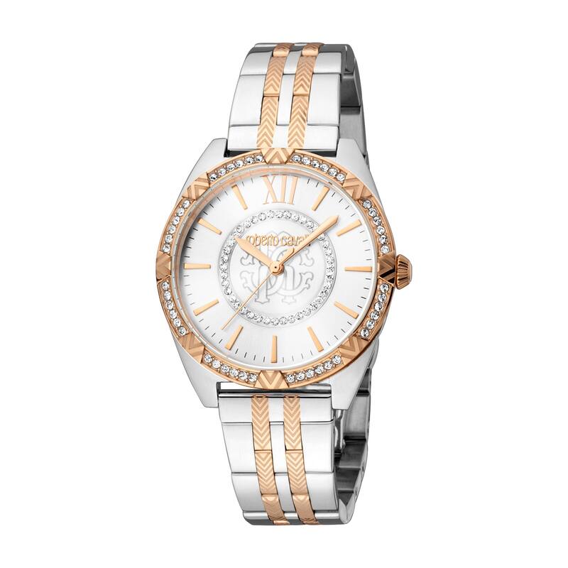 Roberto Cavalli Women RC5L021M0115 Quartz Watch - Two-Tone