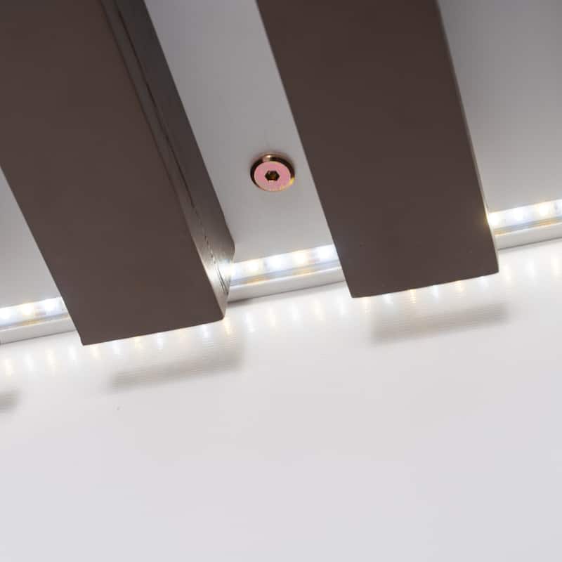 Queen Murphy Bed with Storage Cabinet, Wine Rack, LED Lighting & Drawers, White