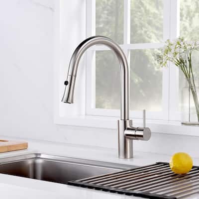 Luxier KTS11 Single Handle Pull Down Sprayer Kitchen Faucet