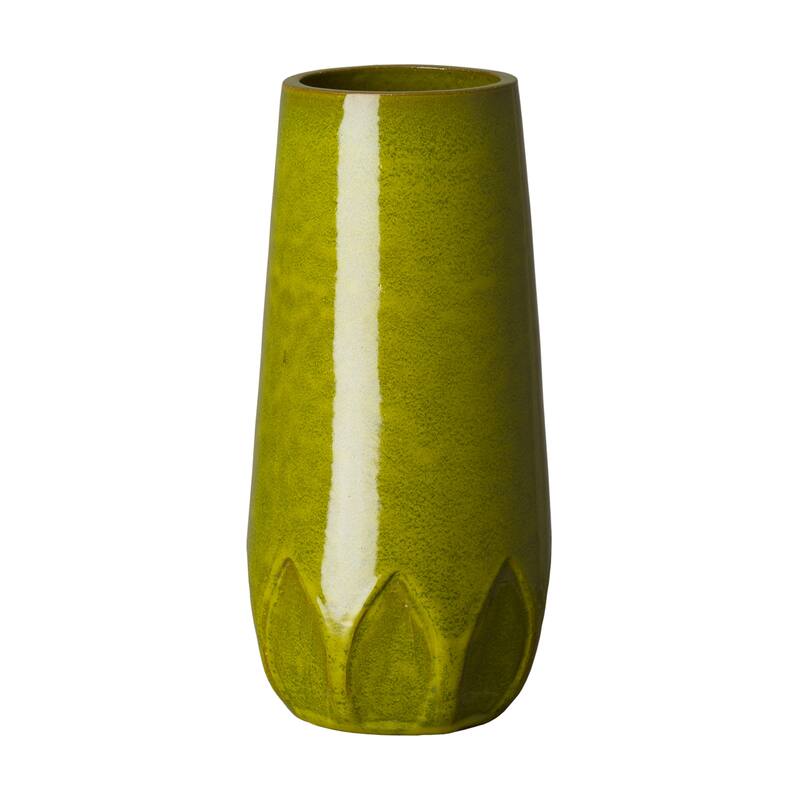 Tall Calyx Vase - Green