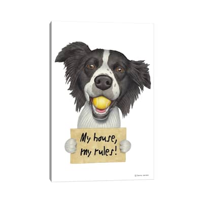 iCanvas "Border Collie" by Danny Gordon Canvas Print