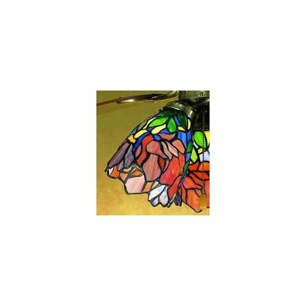 Meyda Tiffany 27482 Stained Glass / Tiffany Fan Light Kit Glassware - tiffany glass