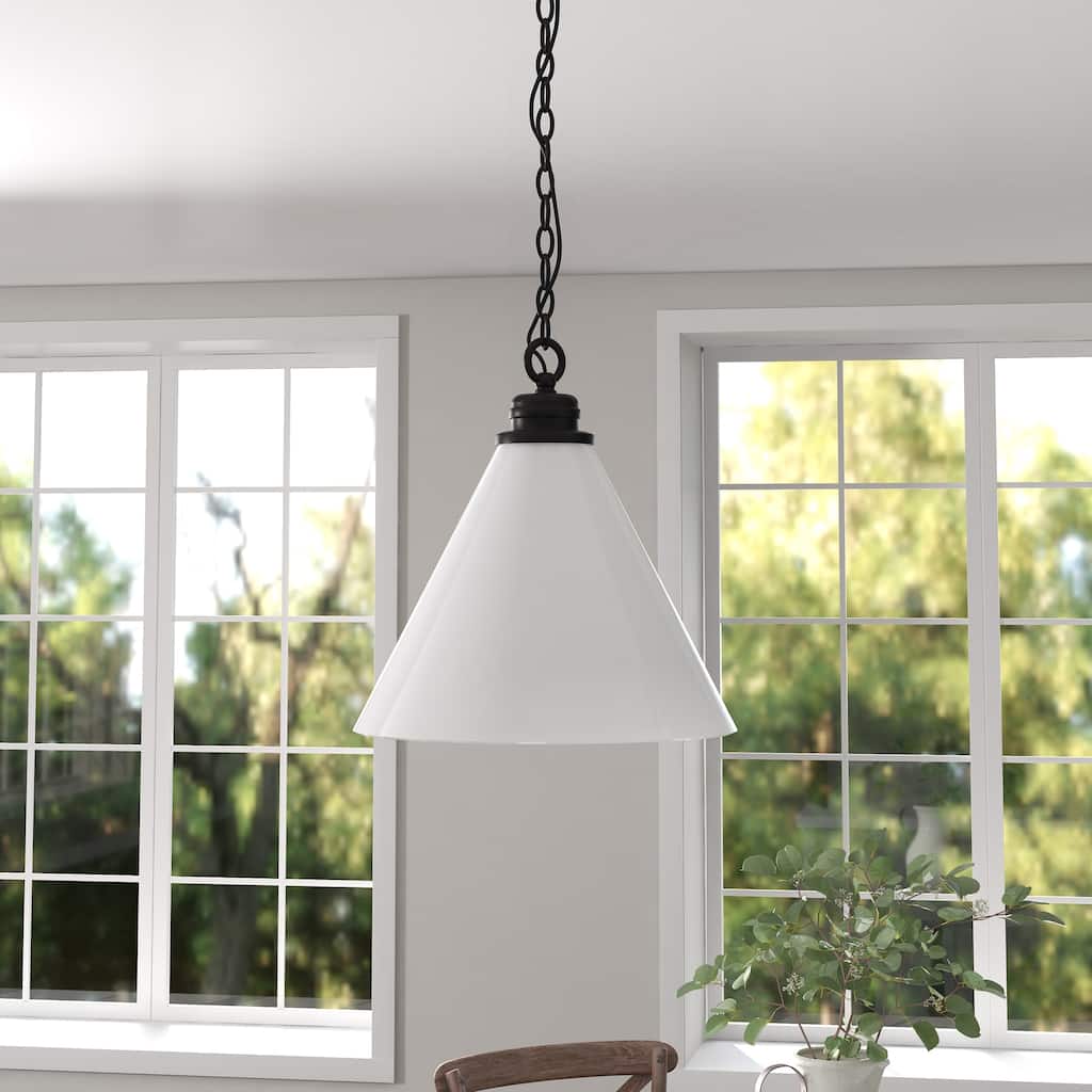 Canto 15.88" Wide Pendant with Glass Shade