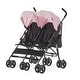 preview thumbnail 16 of 18, Dream On Me Twin Venture Umbrella Stroller Pink