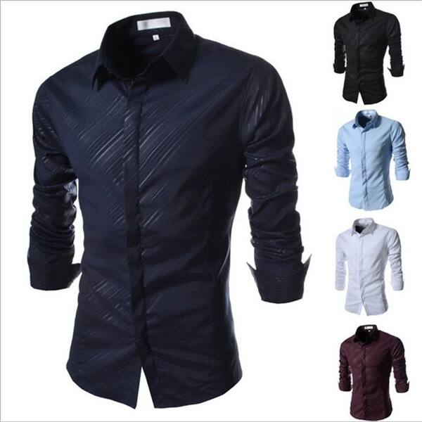 Shop Stylish Men Shirts Motorcycle Coating Casual Long Sleeved