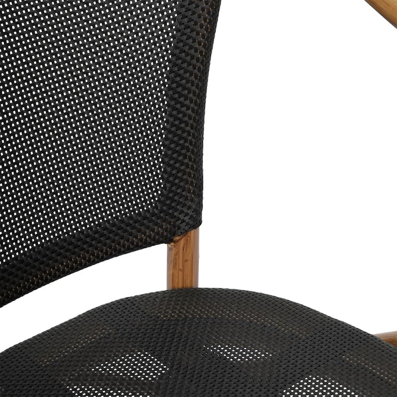 Stacking Bistro Chairs with Metal Frames
