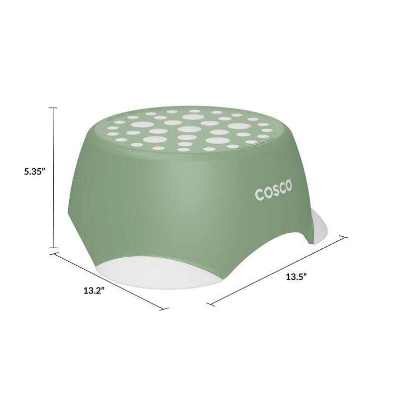 Anmytek Kids One-Step Step Stool 2 Pack Small Children's Step Stool - Green