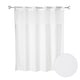 preview thumbnail 1 of 3, Whitmor No Hook Split Ring Shower Curtain with Window, No Snap Liner, 71" x 74"