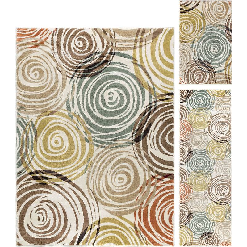 Decora Modern & Contemporary Floral Indoor Area Rug