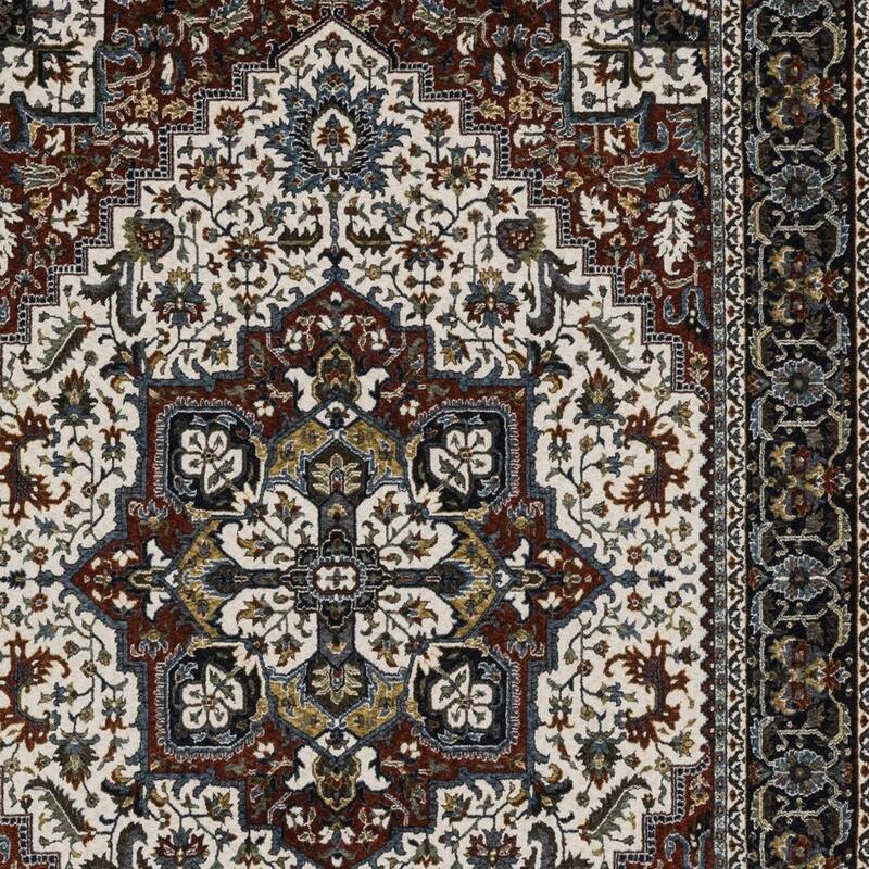 HomeRoots Medallion Traditional Runner Area Rug