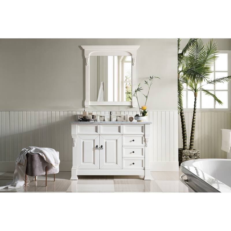 James Martin Vanities Brookfield Mirror, Bright White