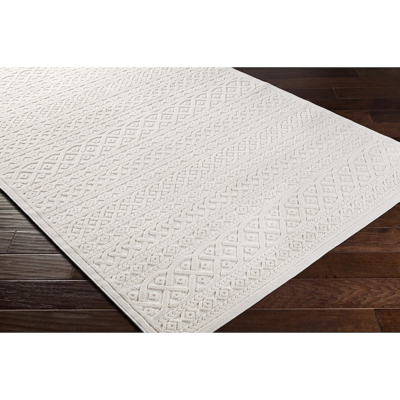 Livabliss Greenwich Indoor/ Outdoor Geometric Stripe Area Rug