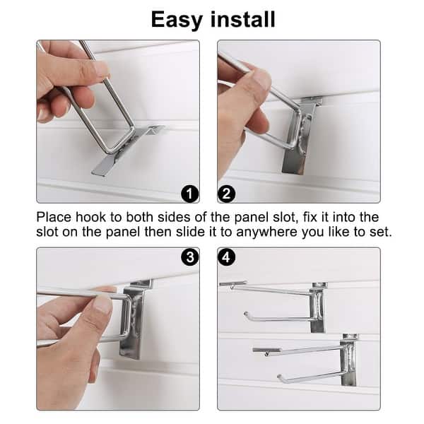 Shop Metal Slat Wall Bracket Pegboard Display Panel Hook For