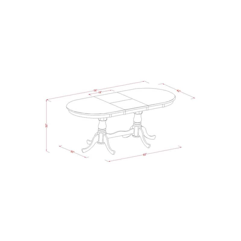 French Country Dining Set - Table and Chairs for Kitchen or Dining Room
