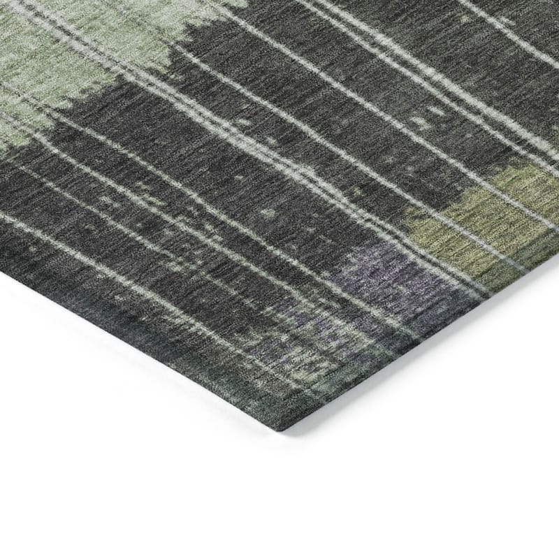 HomeRoots Striped Transitional Rectangle Outdoor Rug