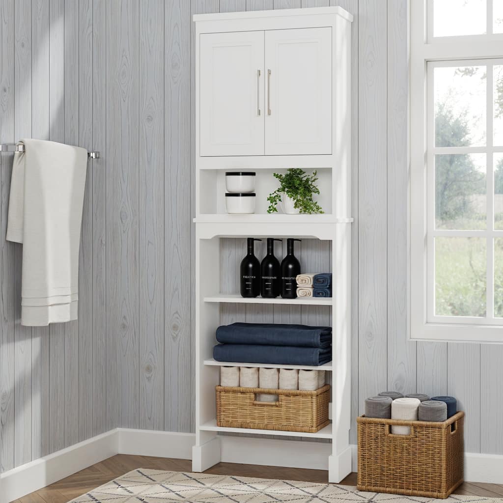 Linon Blakely 3-in-1 Tall Wall Cabinet