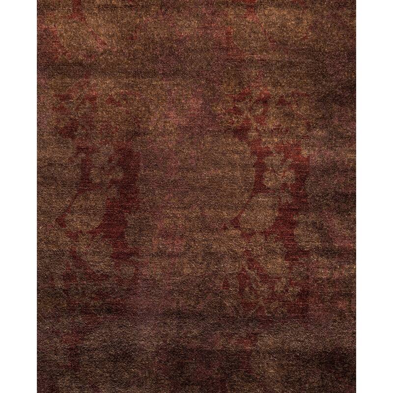 Overdyed One-of-a-Kind Hand-Knotted Area Rug - Brown - 4' 2" x 5' 7"