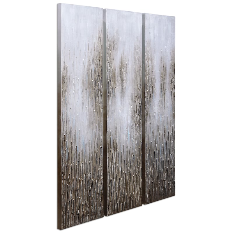 Dreamy Field Textured Metallic Hand Painted Canvas Wall Art by Martin Edwards