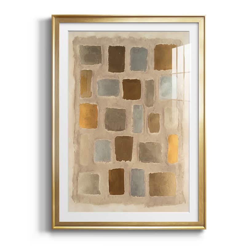 Sand Shaped II Premium Framed Print - Ready to Hang - 30.5X42.5 - Gold