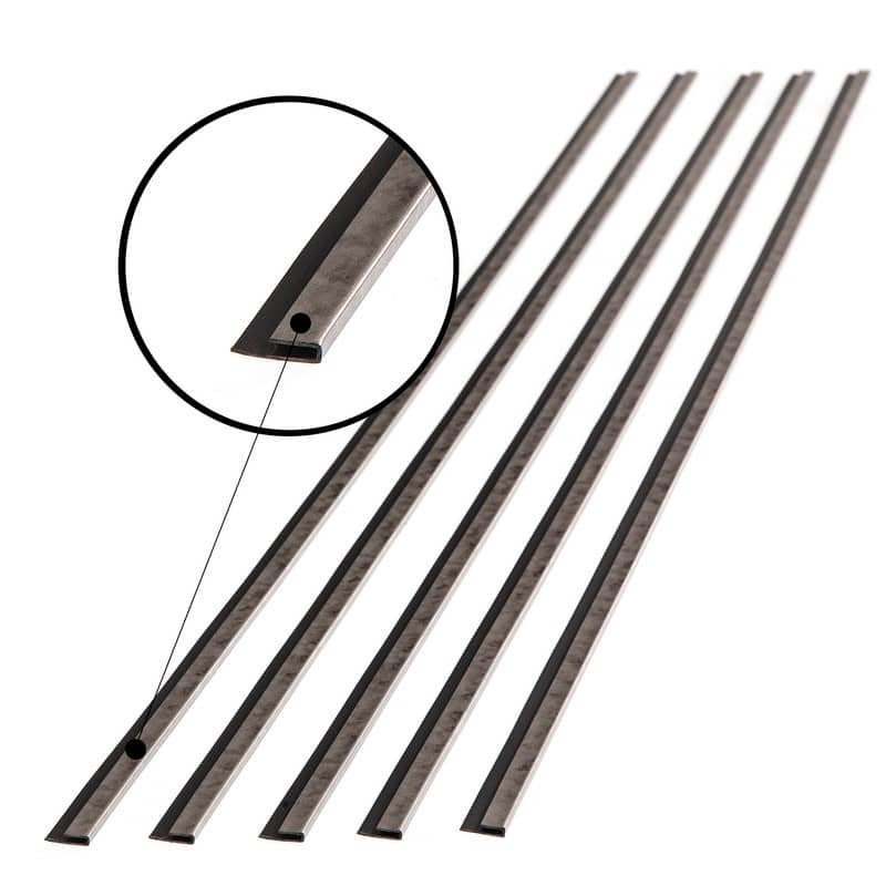 FASÄDE 47 in. Decorative Vinyl J Trim in Galvanized Steel (5 Pack) - 5 Pack