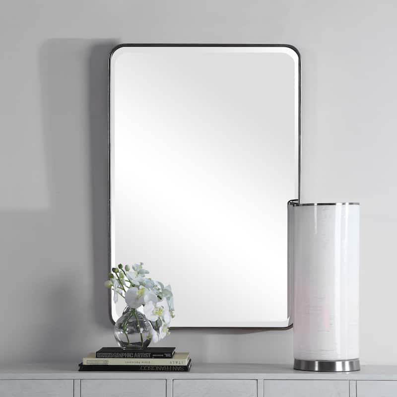 Uttermost Aramis 36" x 24" Contemporary Thin Framed Wall Mirror