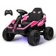 preview thumbnail 8 of 19, 24V Ride On Toys for Big Kids, 4 Eva Wheels Utv Pink