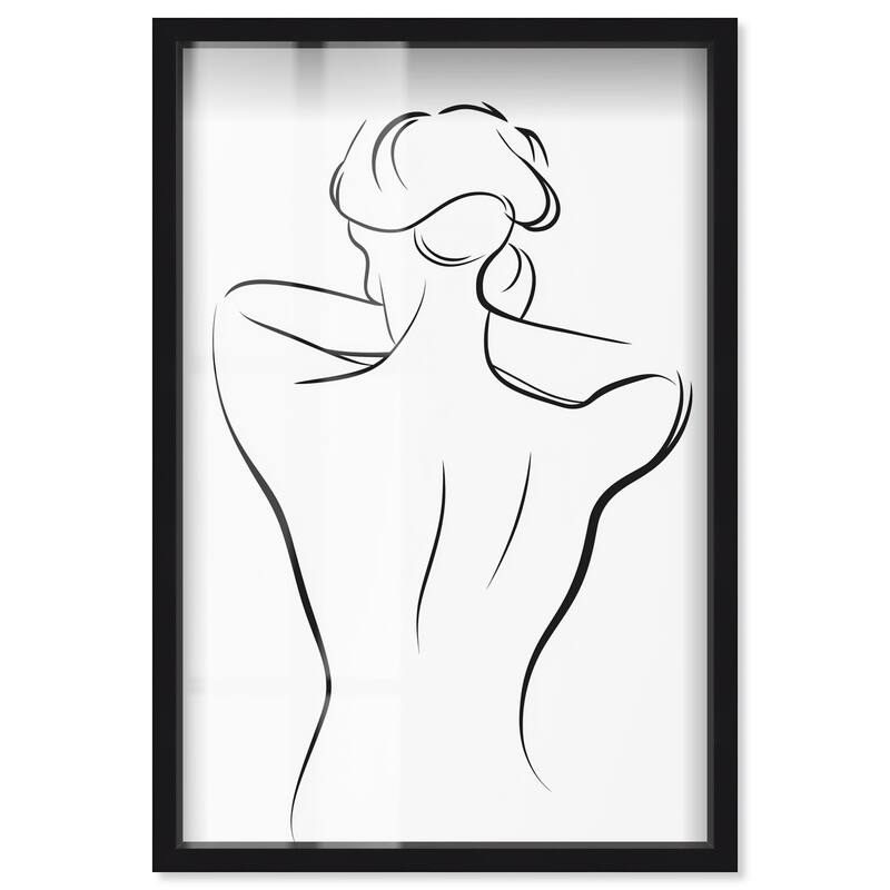 Woman in Contour II Shadowbox by Art Remedy - Black - 36" x 54"