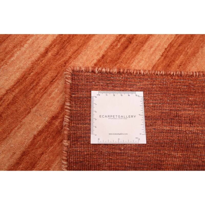 ECARPETGALLERY Hand Loomed Kashkuli Gabbeh Copper Wool Rug - 5'4 x 7'6