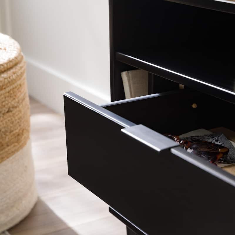 Middlebrook Modern Gallery Top Solid Wood Nightstand