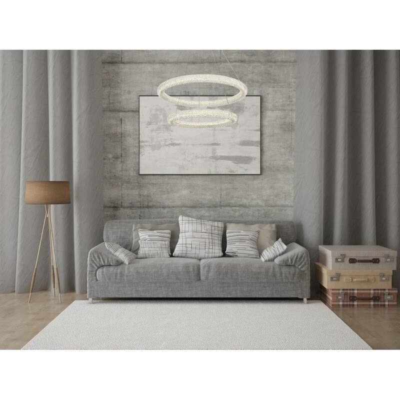 Indigo Home 32 inch Adjustable LED Chandelier